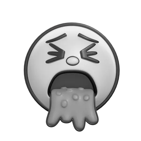 Rosto vomitando  3D Icon
