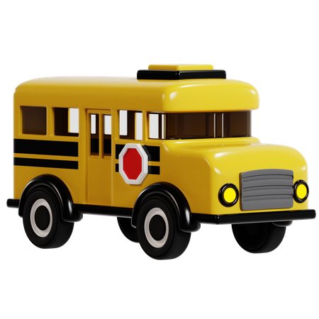 Des klassischen Schulbusses  3D Icon