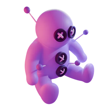 부두 인형  3D Icon