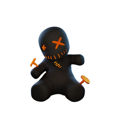 Voodoo Doll  3D Illustration