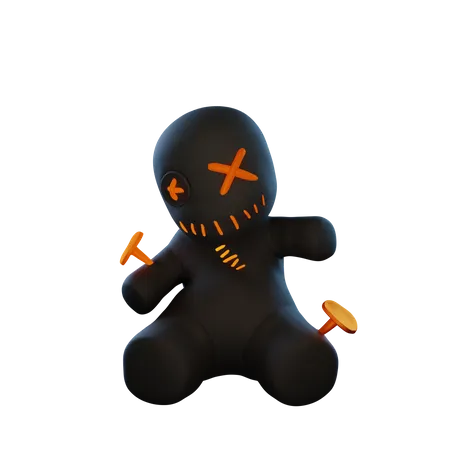 Voodoo Doll  3D Illustration