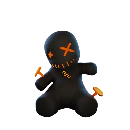 Voodoo-Puppe  3D Illustration