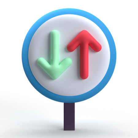 Vorfahrt beachten  3D Icon