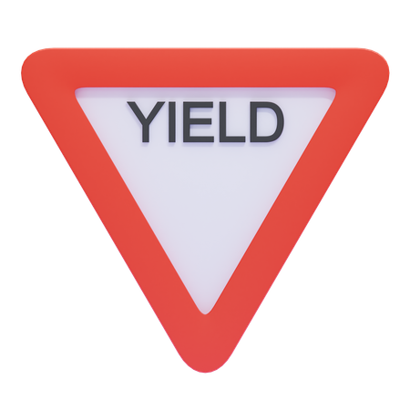 Vorfahrtsschild  3D Icon