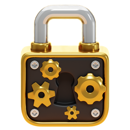 Vorhängeschloss  3D-Symbol