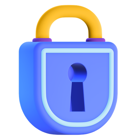 Vorhängeschloss  3D-Symbol
