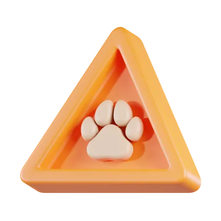 Vorsicht vor Tieren  3D Icon