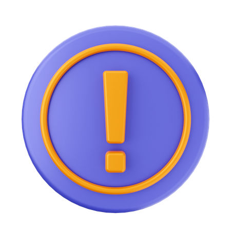Vorsichtszeichen  3D Icon