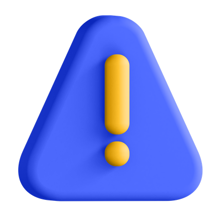 Vorsichtszeichen  3D Icon
