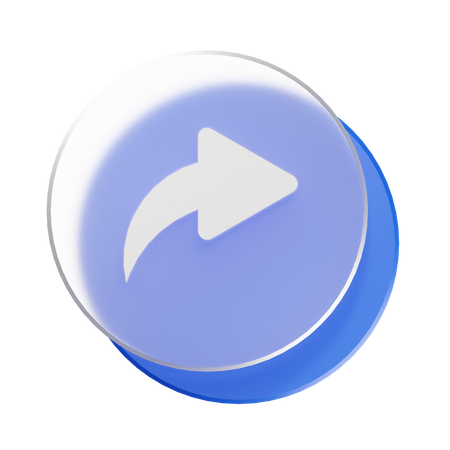 Nach vorne  3D Icon