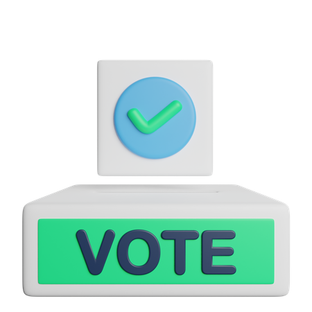 Votação  3D Icon