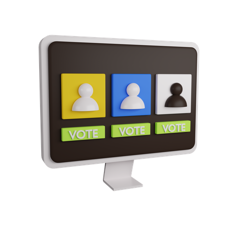 Votação eleitoral  3D Icon