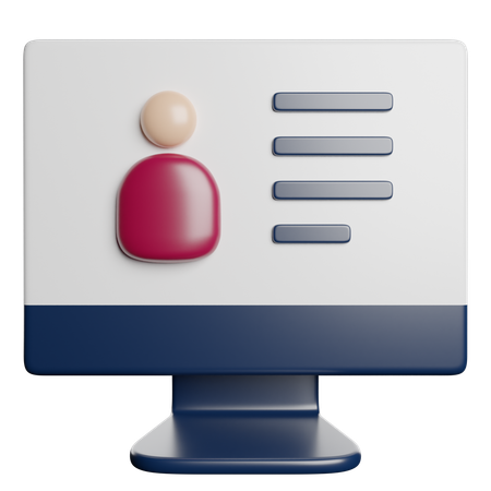 Votação on-line  3D Icon