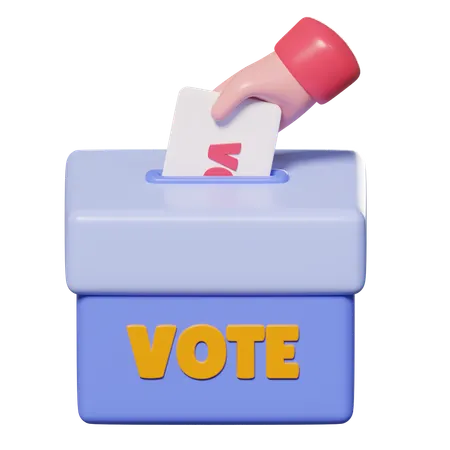 투표  3D Icon