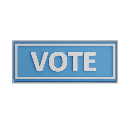 Vote  3D Icon