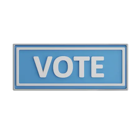 Vote  3D Icon