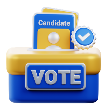 Vote  3D Icon