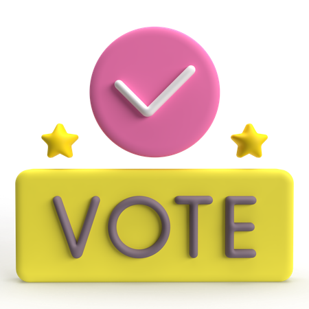 Vote  3D Icon