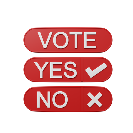 Vote  3D Icon