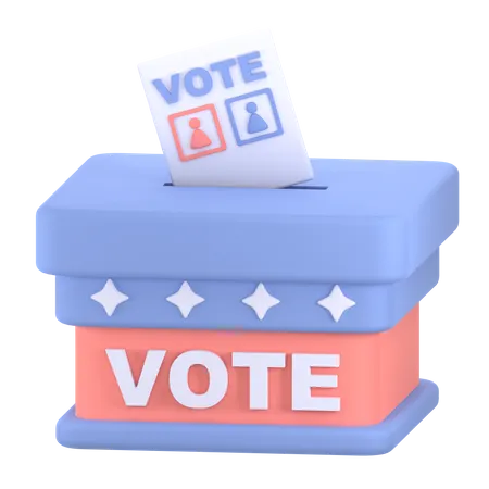 Vote Ballot  3D Icon