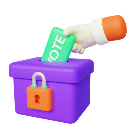 Vote Ballot  3D Icon