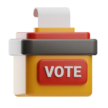Vote Box  3D Icon