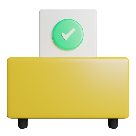 Vote Box  3D Icon