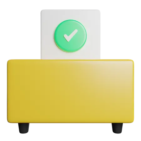 Vote Box  3D Icon