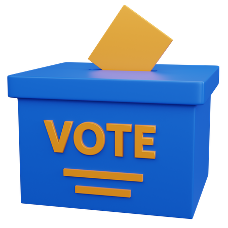 Vote Box  3D Icon