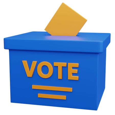 Boîte de vote  3D Icon