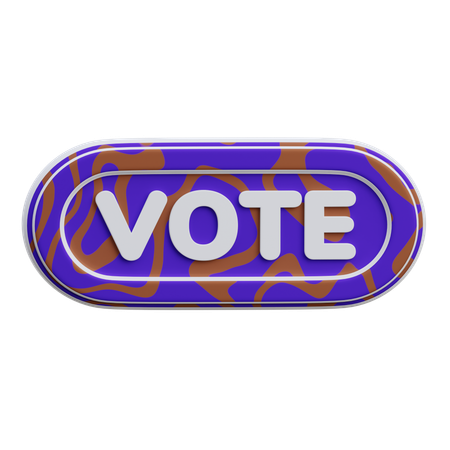 Vote Button  3D Icon