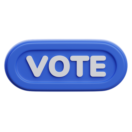 Vote Button  3D Icon