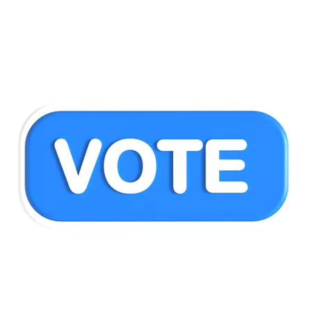 Vote Button  3D Icon