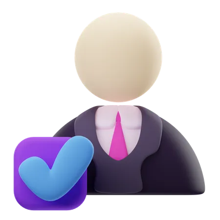 Voter candidat  3D Icon