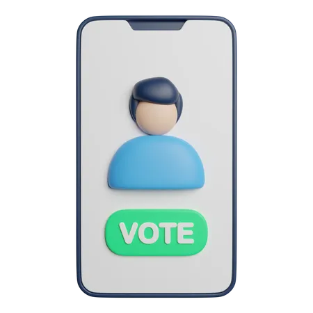 E vote  3D Icon