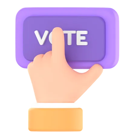 Vote hand  3D Icon