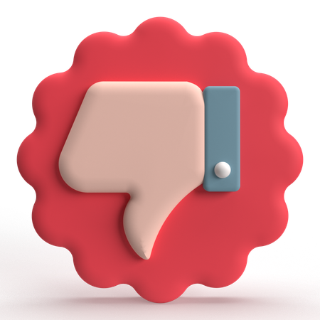 Vote négatif  3D Icon