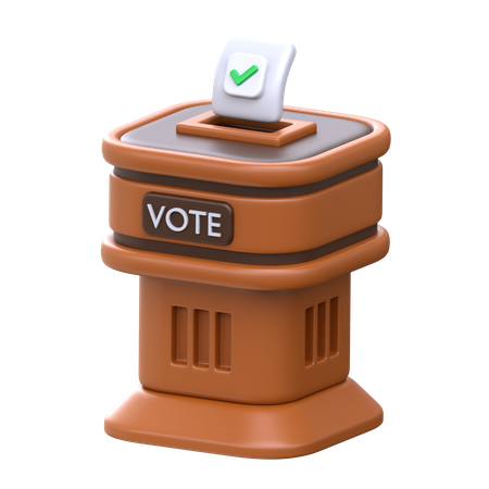 Vote Podium  3D Icon