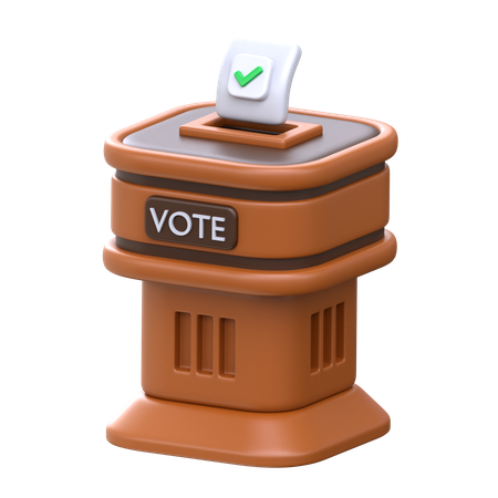 Vote Podium  3D Icon