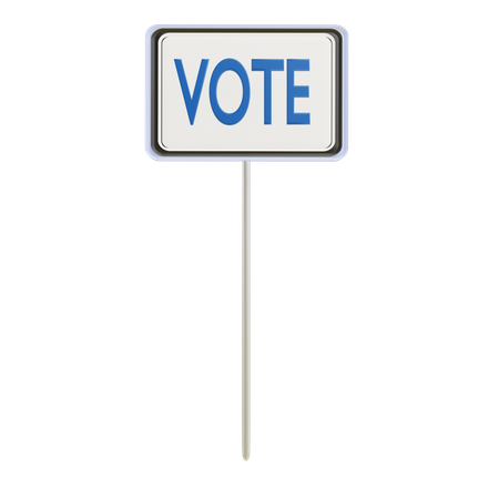 Vote signboard  3D Icon