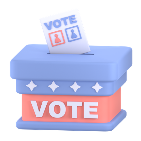 Voter bulletin de vote  3D Icon