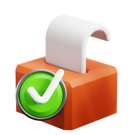 Voted  3D Icon