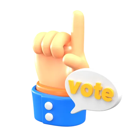 Voter Participation  3D Icon