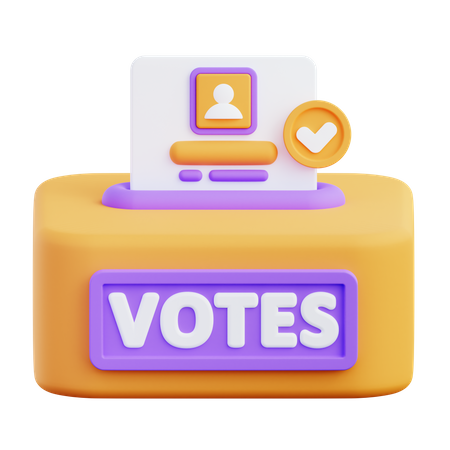 Votes  3D Icon