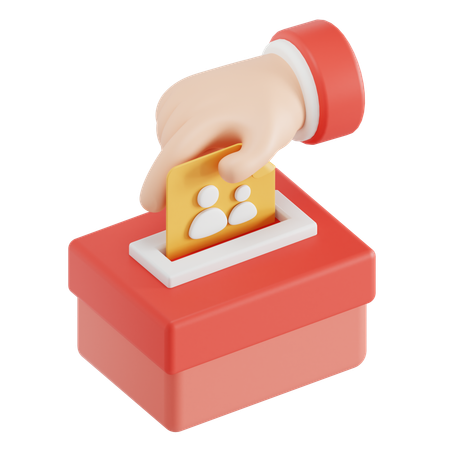 Voting  3D Icon