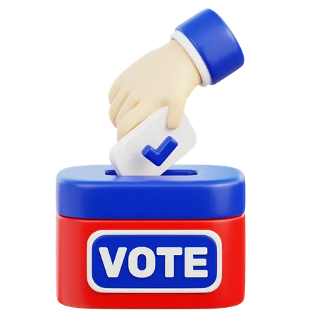 Voting  3D Icon