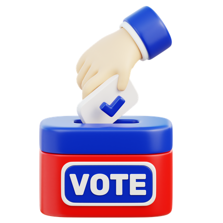 Voting  3D Icon