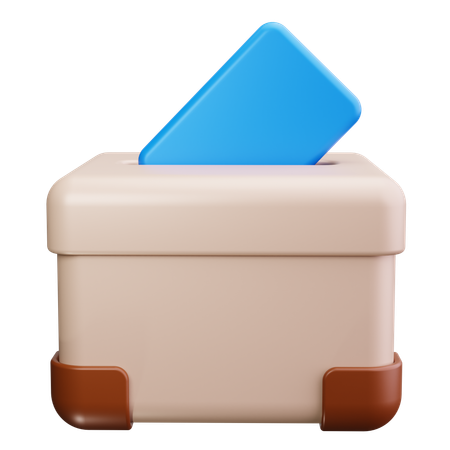 Voting Ballot  3D Icon