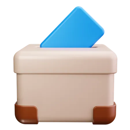 Voting Ballot  3D Icon