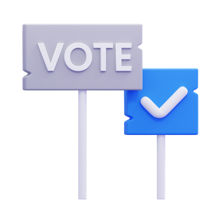 Voting Board  3D Icon